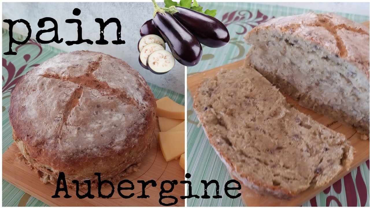 pain à l'aubergine/eggplant  homemade bread/خبز بالبادنجان🍆🍆😋#tasty #homemade #bread