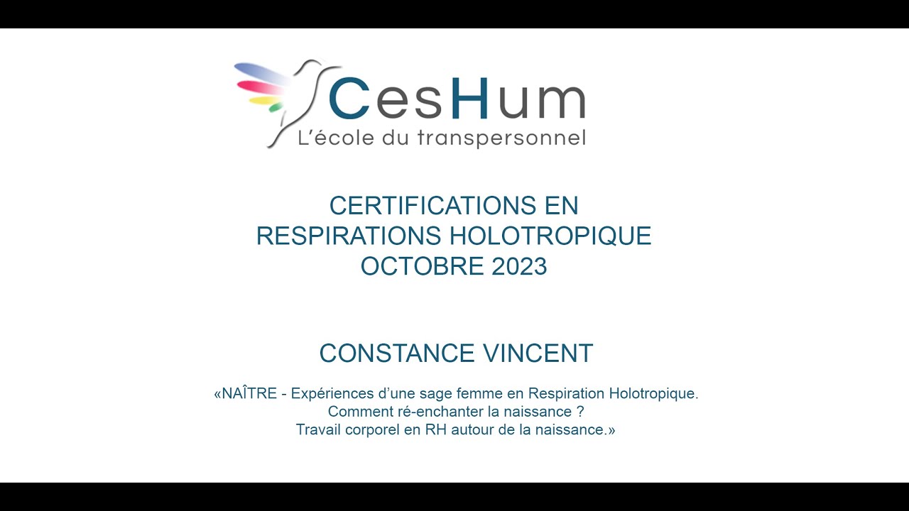 NAÎTRE - Expériences d’une sage-femme en Respiration Holotropique - VINCENT Constance - CesHum