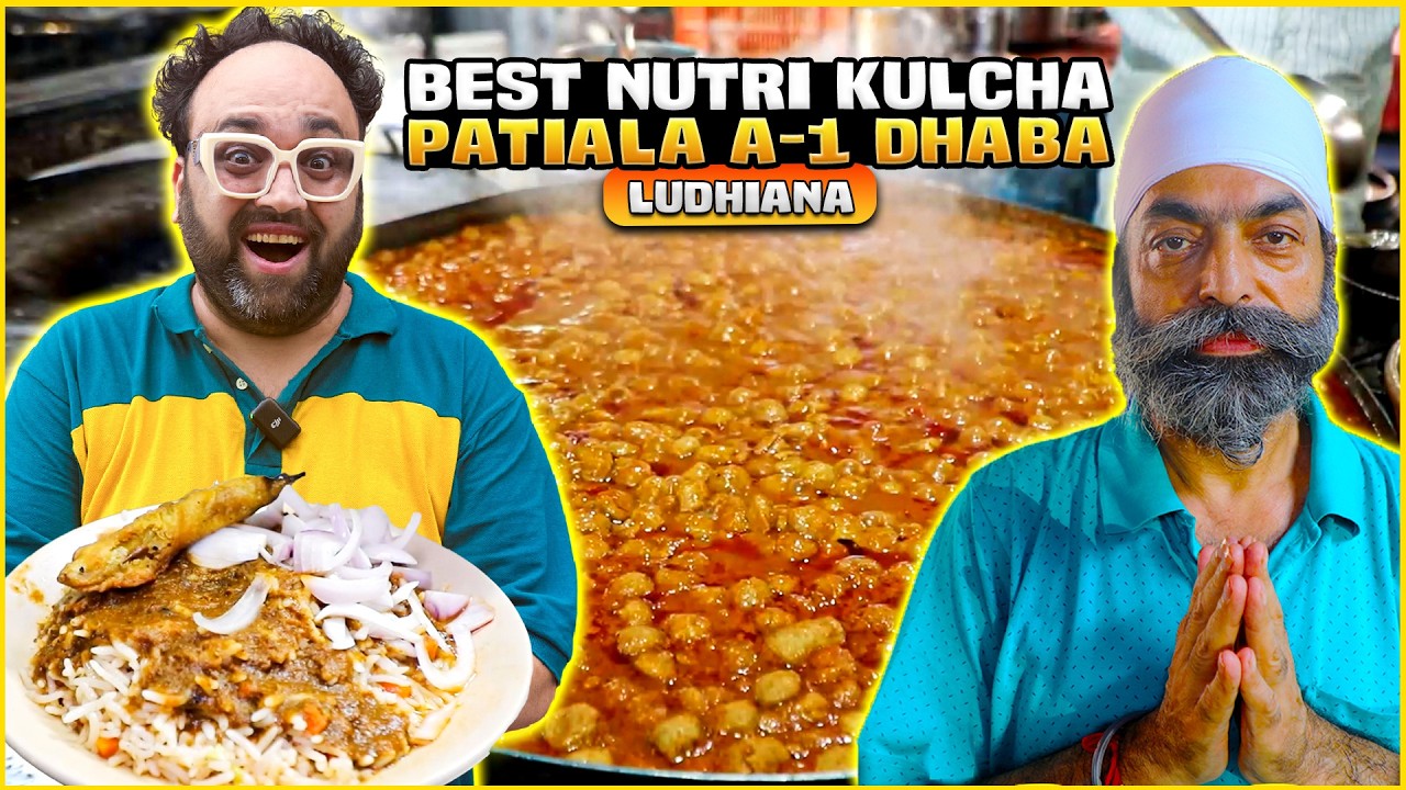 Desi ghee wala Tawa Pulao aur Nutri Kulcha Patiala A 1 Dhaba