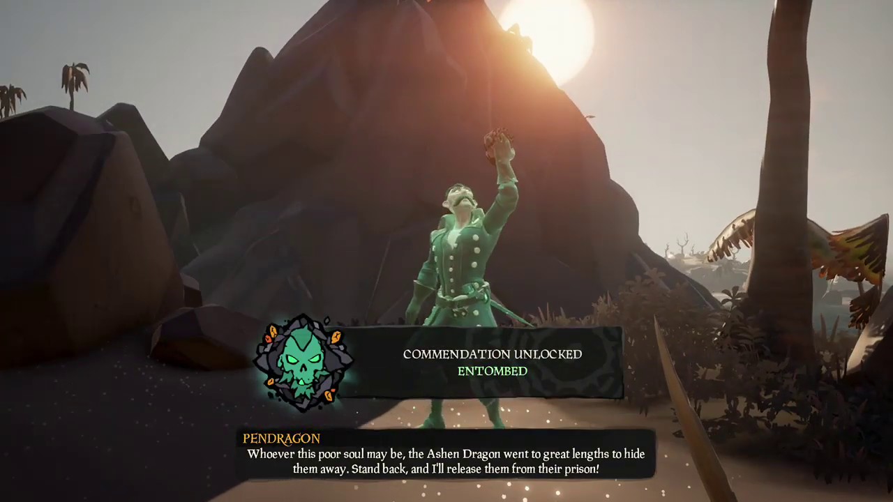 Sea of thieves: FREEING FLAMEHEART (FLAMEHEART appears)