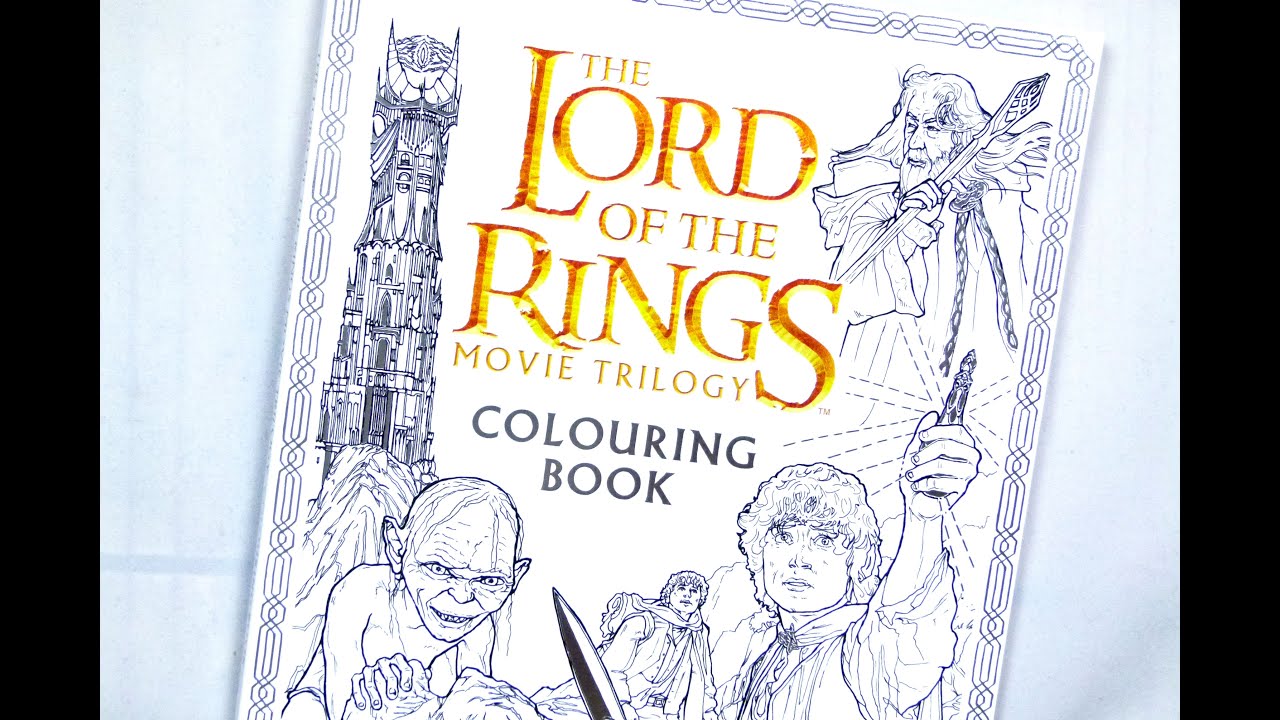 The Lord of the Rings colouring book