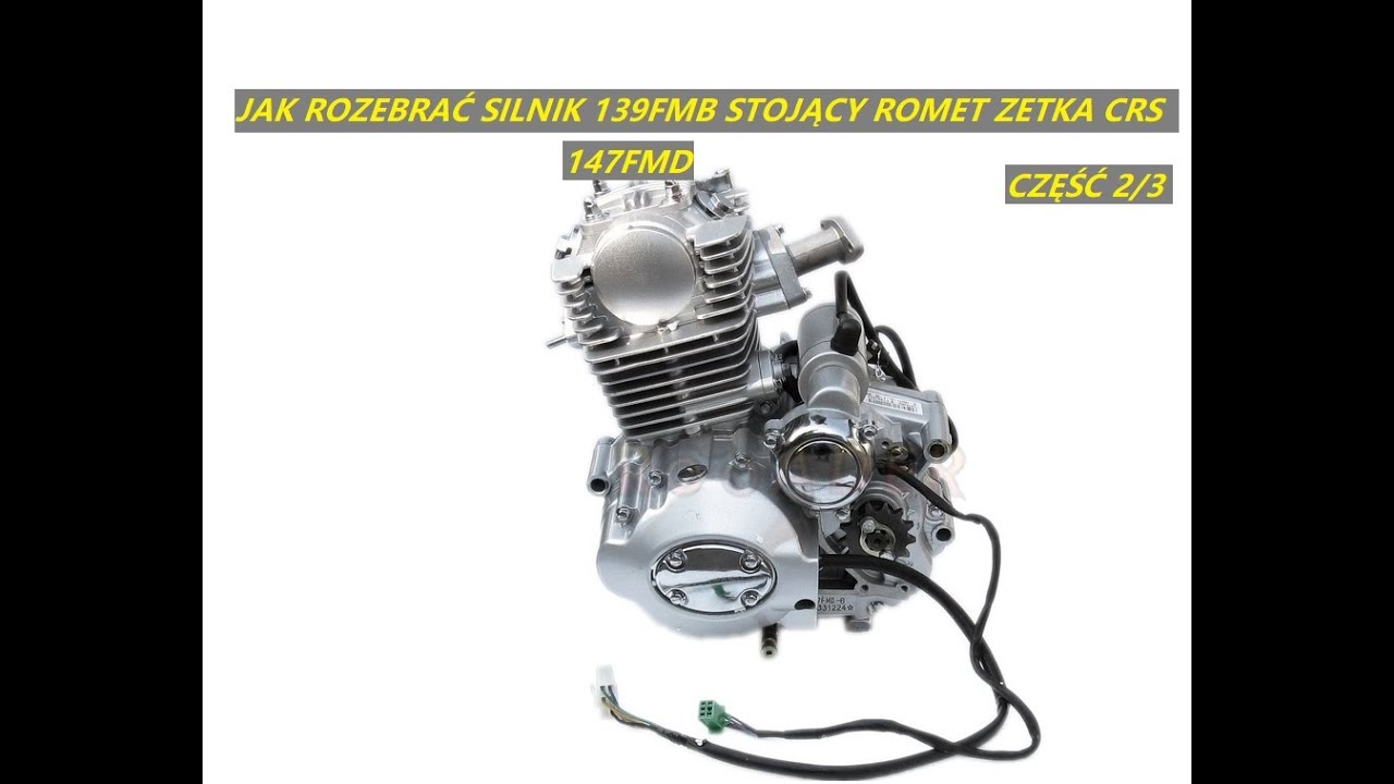 JAK ROZEBRAĆ SILNIK 139FMB 147FMD ROMET ZETKA CRS ZK 50 STOJĄCY PIONOWY 2 Z 3 CZĘSCI