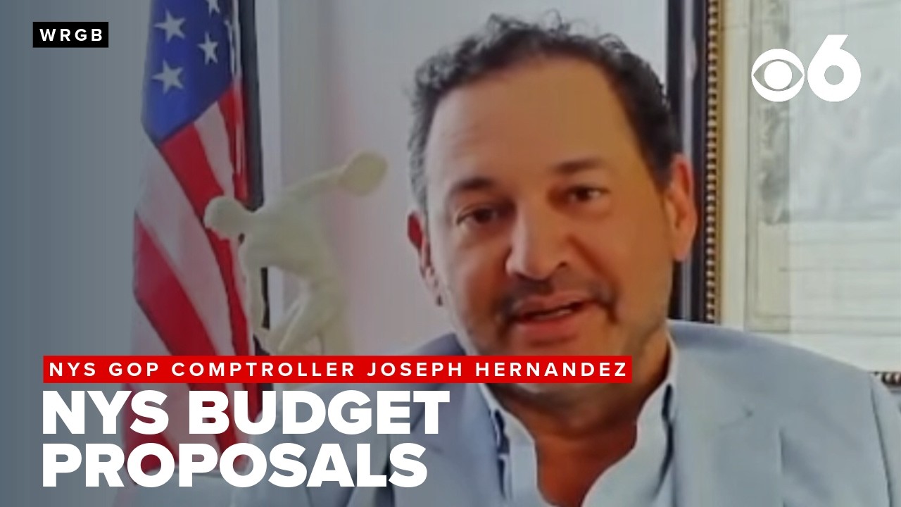 NYS GOP Comptroller nominee Joseph Hernandez reacts to NYS Budget proposals, pension fund investment