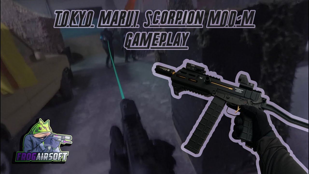 Tokyo Marui Scorpion Mod-M Gameplay @ Bunker CQB | FrogAirsoft
