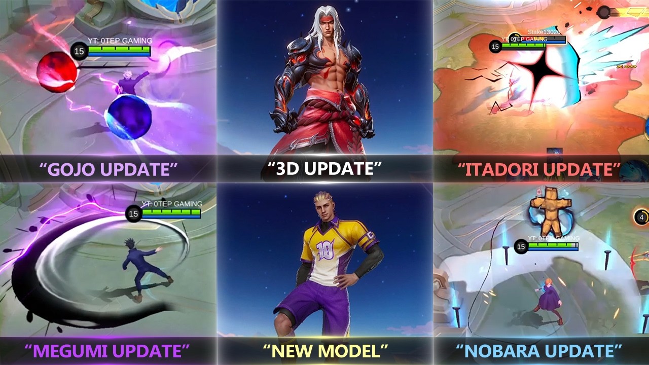 Gojo, Itadori, Megumi, Nobara and other MLBB update...