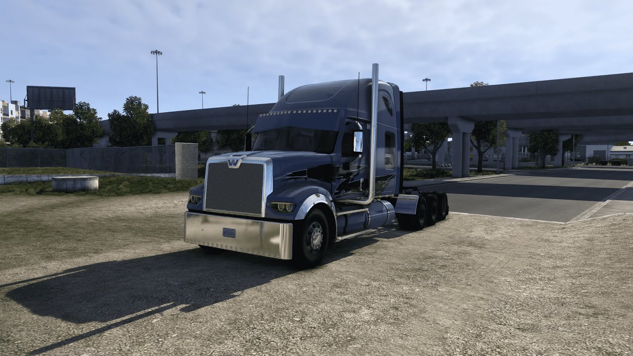 American Truck Simulator - Western Star 49X 72' Sleeper + Trailer Included (Pxn v9 Gameplay)