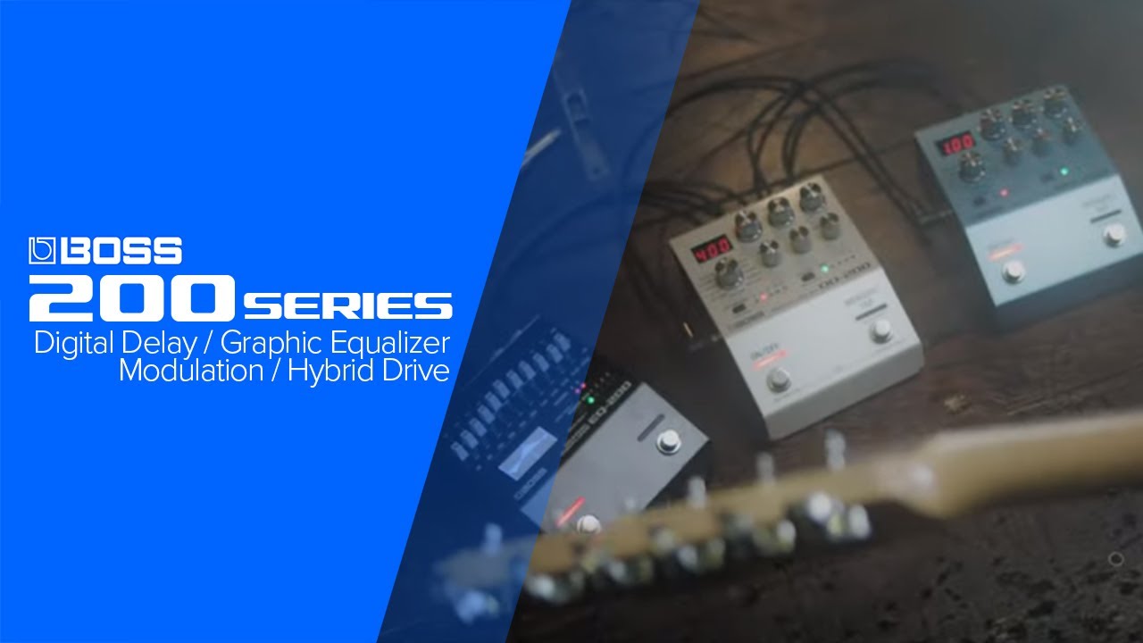 Introducing the BOSS 200 Series (DD-200, EQ-200, MD-200, OD-200)