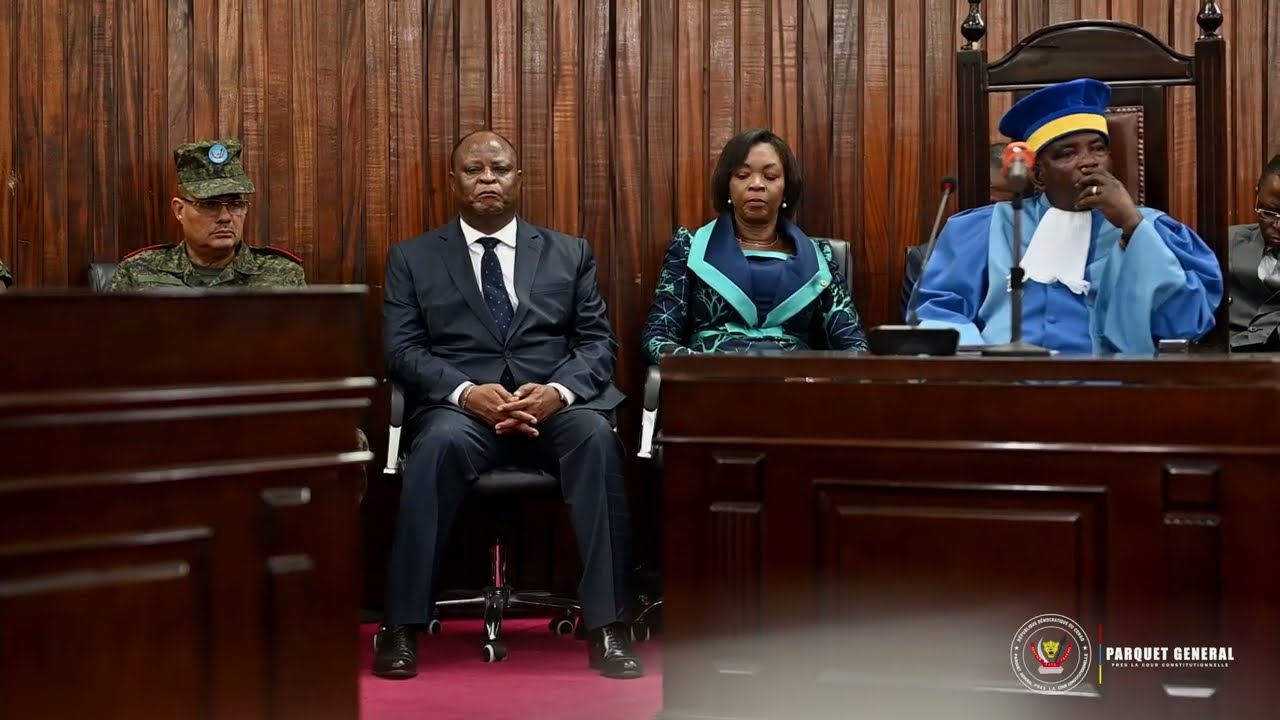 Audience solennelle en hommage au 1er AG près la Cour Constitutionnelle Gilbert Pongo Busha Pong