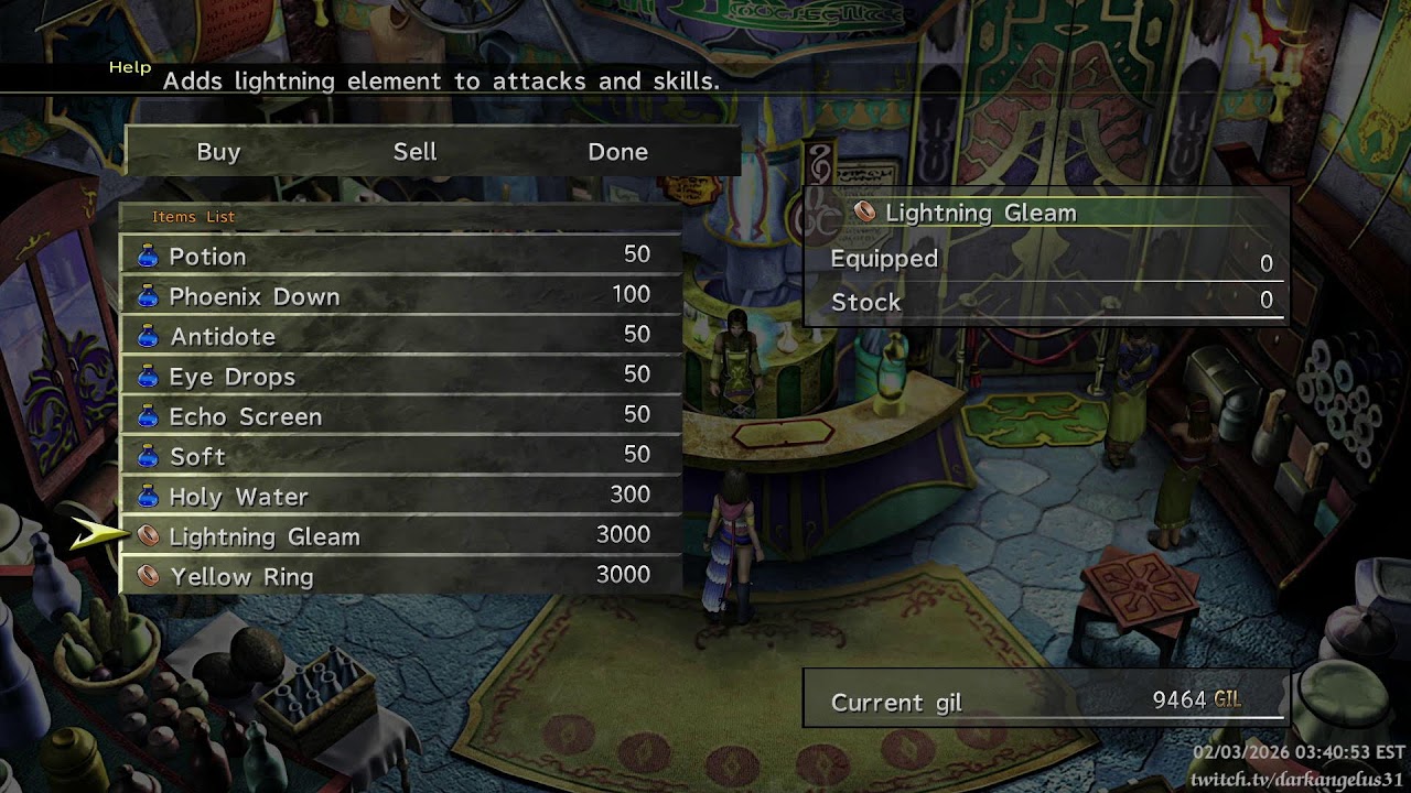 Yuna learned Sphere Break and stole a LeBlanc guard's uniform. Onto the Calm Lands/Macalania today.