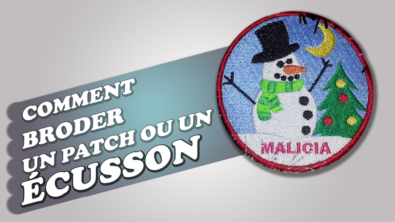 Broderie Machine - Comment broder un ecusson (et une déco de noël)