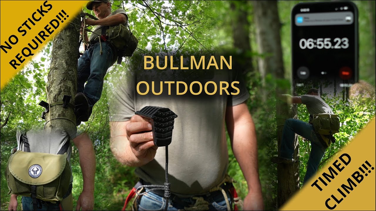 Minimalistic Mobile Hunting Gear | Climbing a tree with steps | Bullman Outdoors