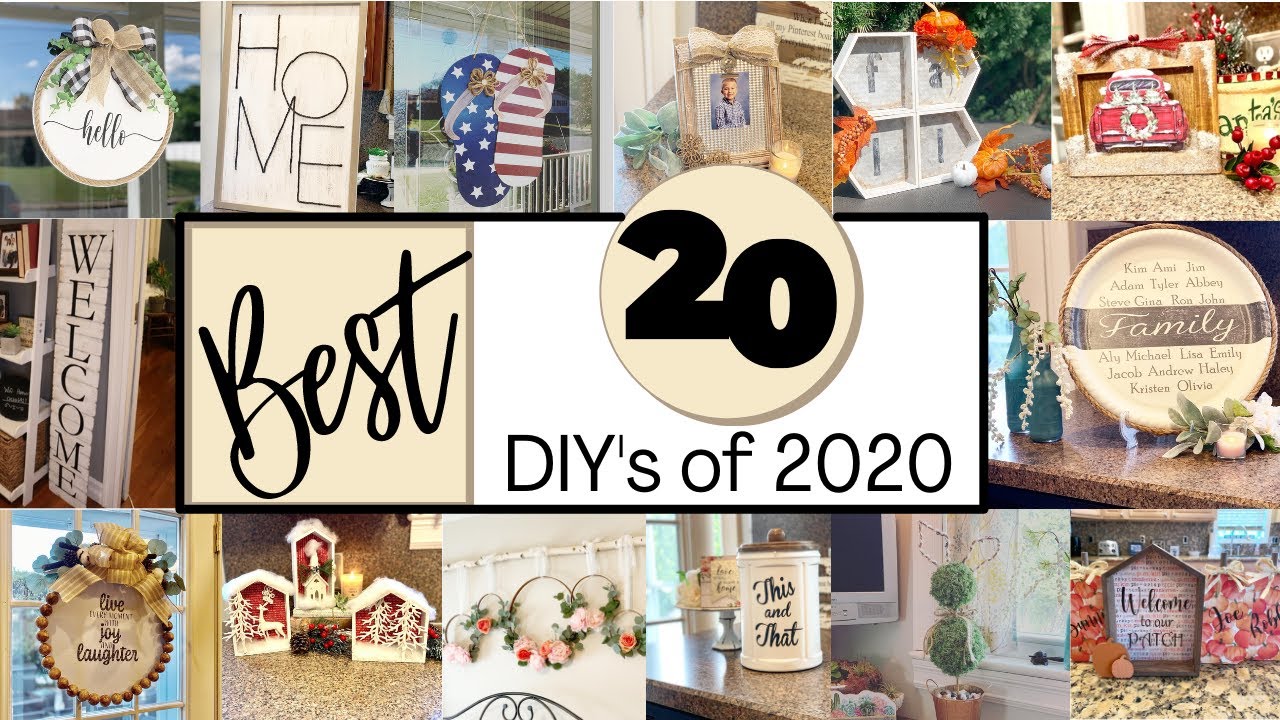 Best 20 DIY'S in  2020/ Dollar Tree DIY/ Farmhouse Decor/ Upcycle/ Trash To Treasure