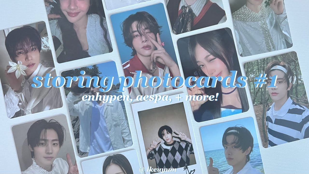 storing photocards #1 ⊹₊ ⋆ enhypen, aespa, + more!