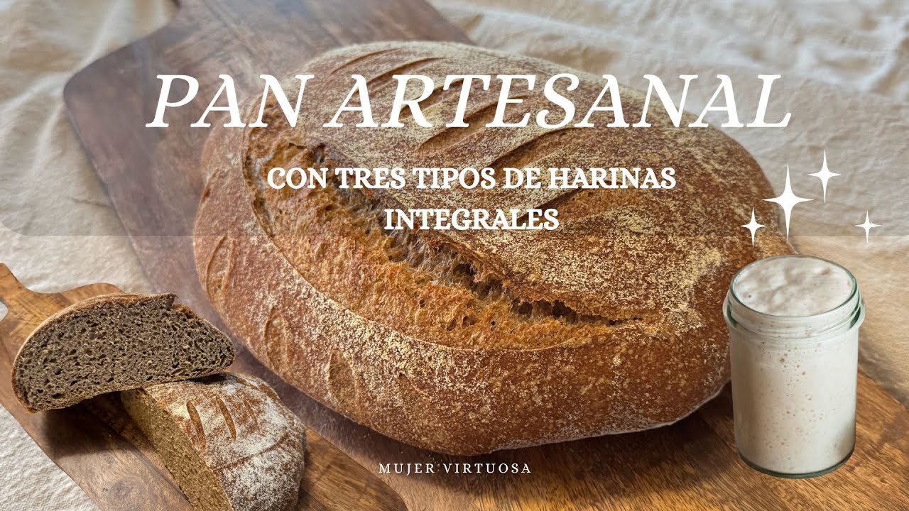 Pan artesanal, con la combinación de harina de trigo, espelta y centeno.