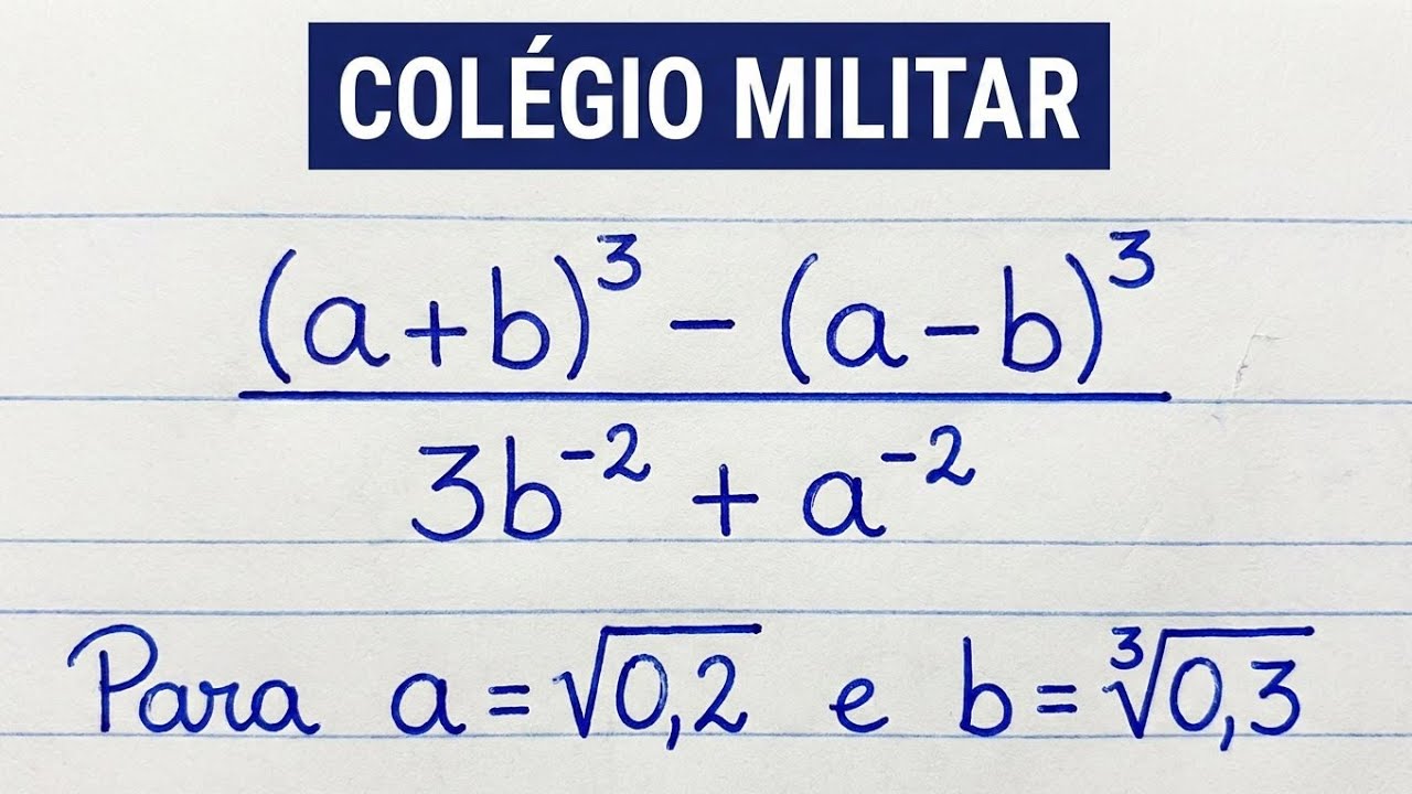 Matemática Colégio Militar: Produtos Notáveis na Veia