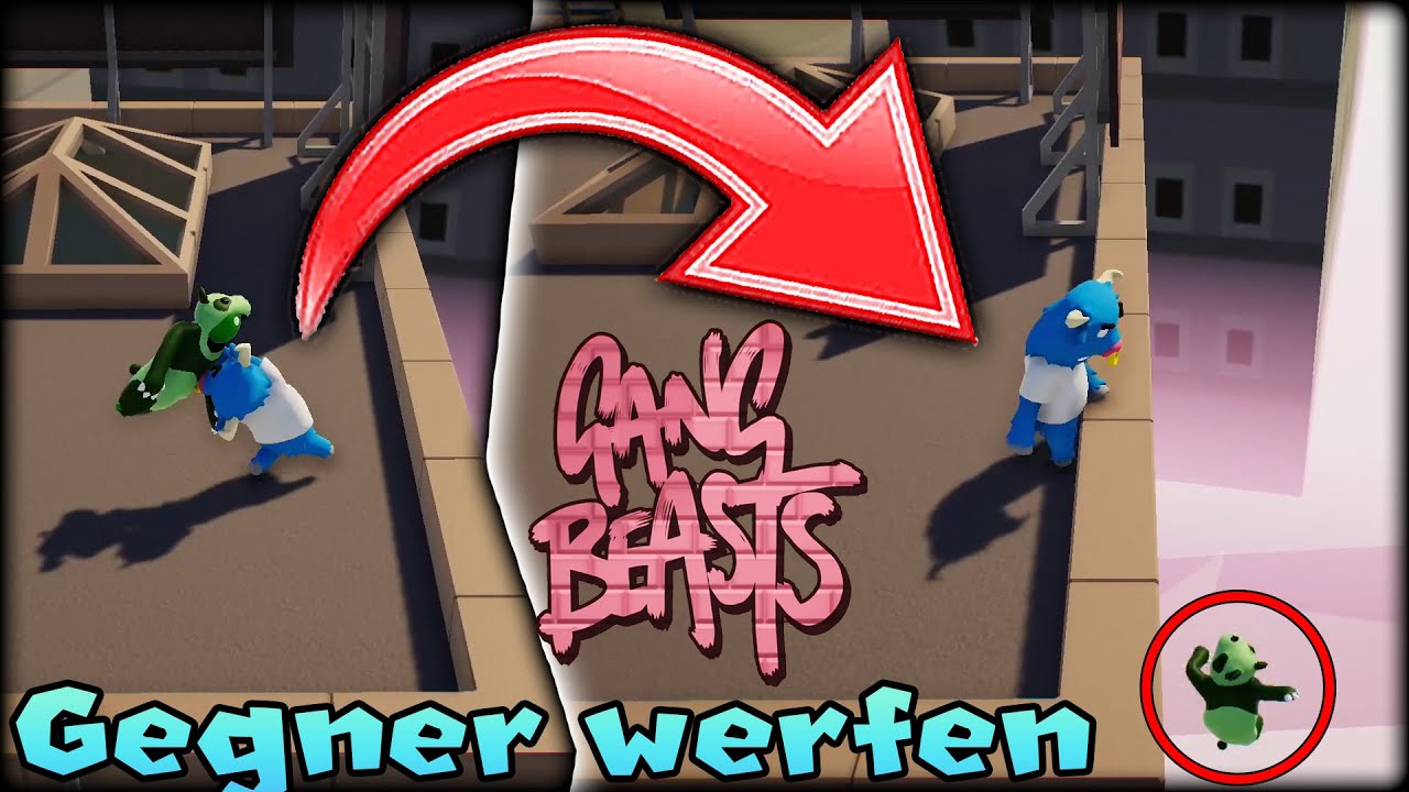 GEGNER WERFEN in Gang Beasts! [EINFACH] -Tipps und Tricks | GamingMaxe {DE/Deutsch/HD@60FPS}