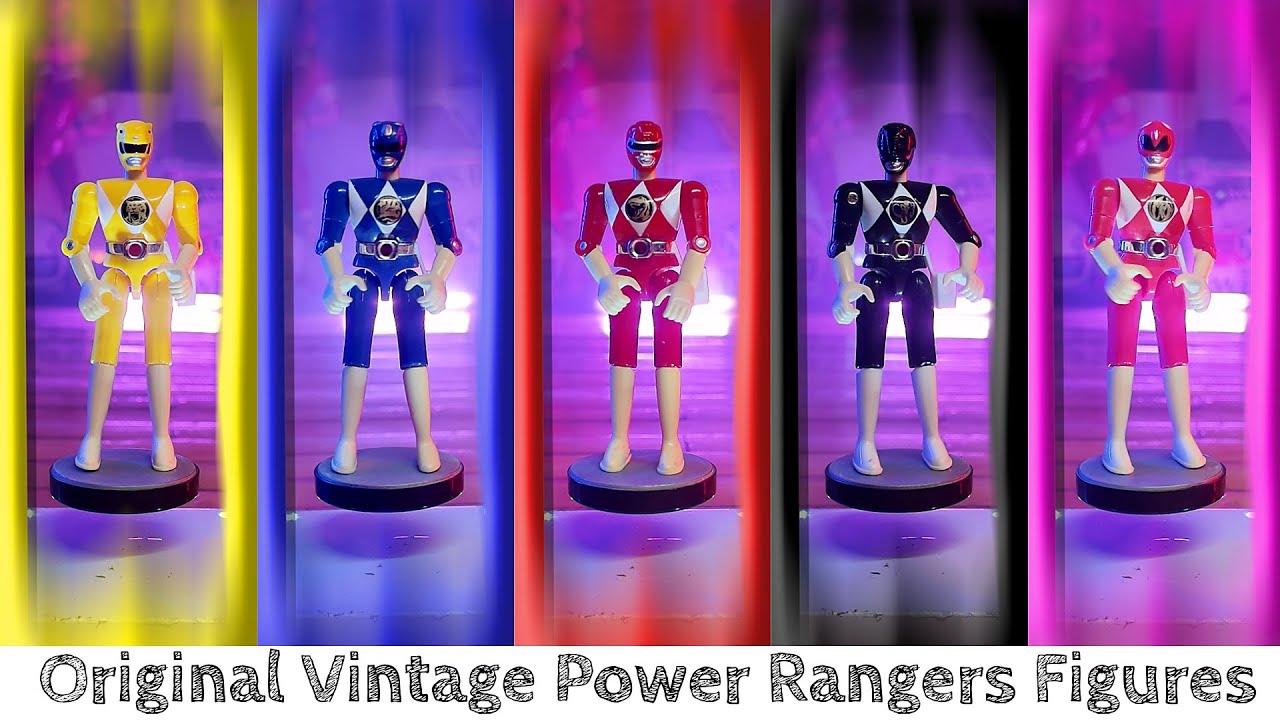 Original Mighty Morphin Power Rangers Vintage Toy Figures + Battle Bikes 🏍️