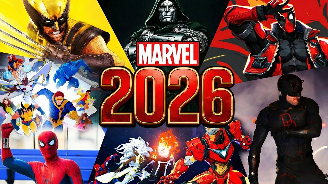 TODOS LANÇAMENTOS DA MARVEL EM 2026 #marvel #mcu #marvelrivals #games #spiderman #avengers #xmen 