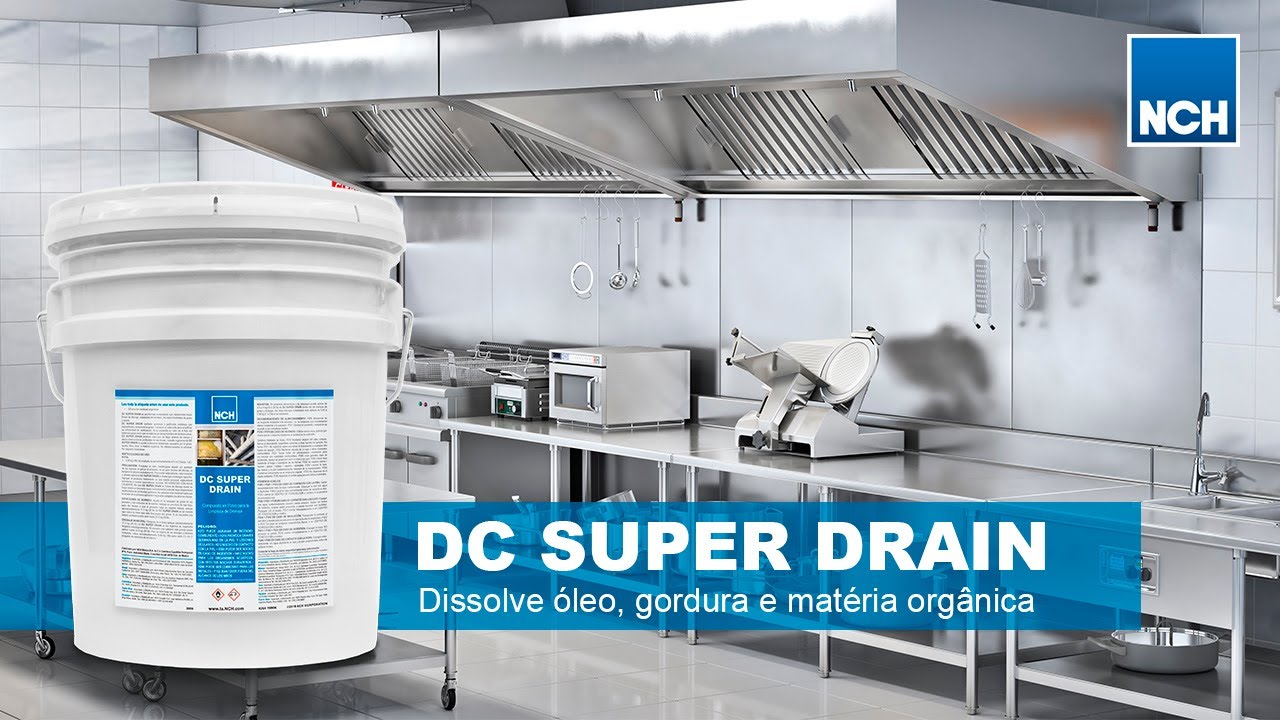 Limpeza do sistema de drenagem com DC Super Drain