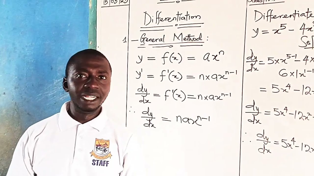 II General Methods II Differentiation wrt x II dy/dx II  ... Series 1