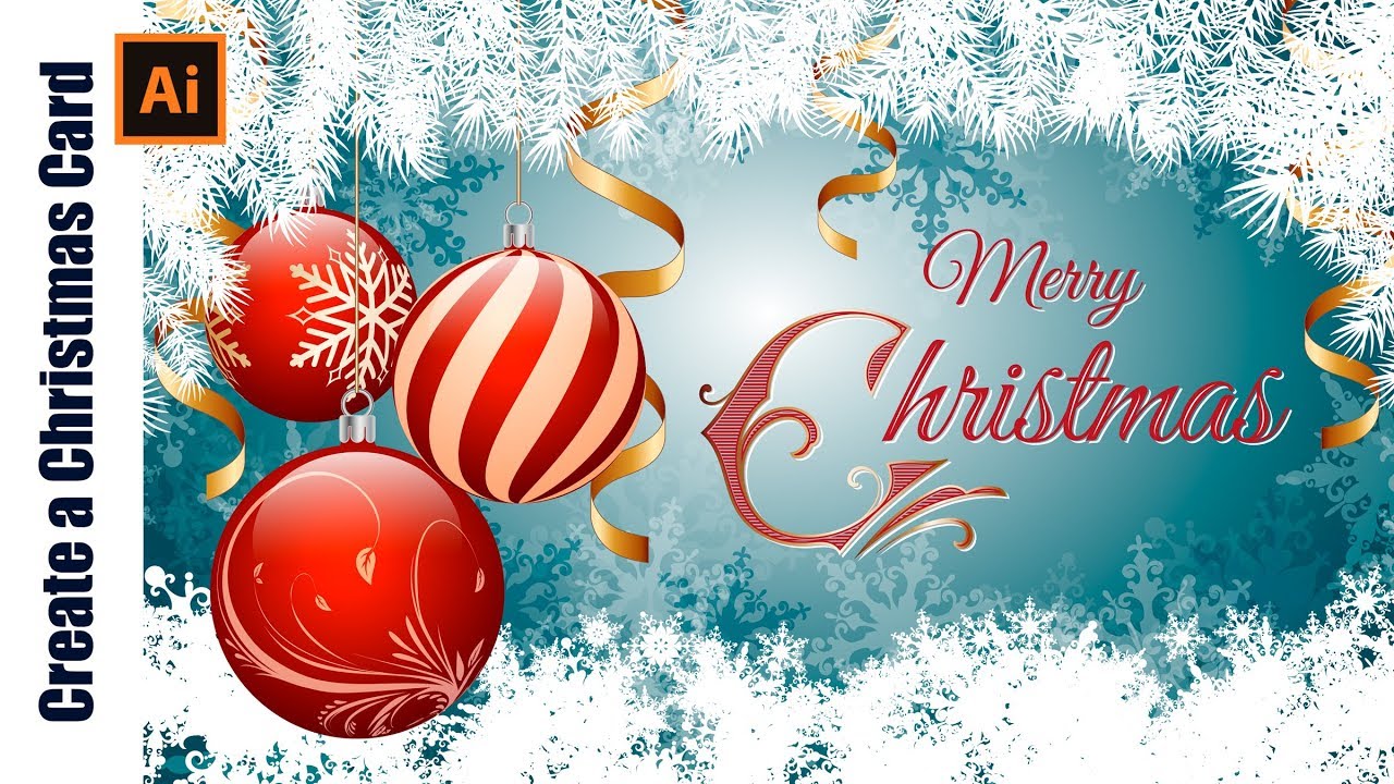 How to design a Christmas Card in Adobe Illustrator