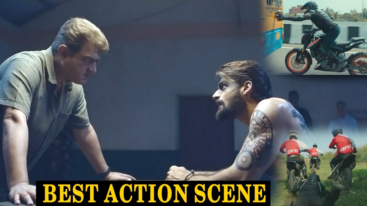 Ajith Kumar And Kartikeya Best Action Scene || Valimai Movie Scenes || VJ Bani || Matinee Show