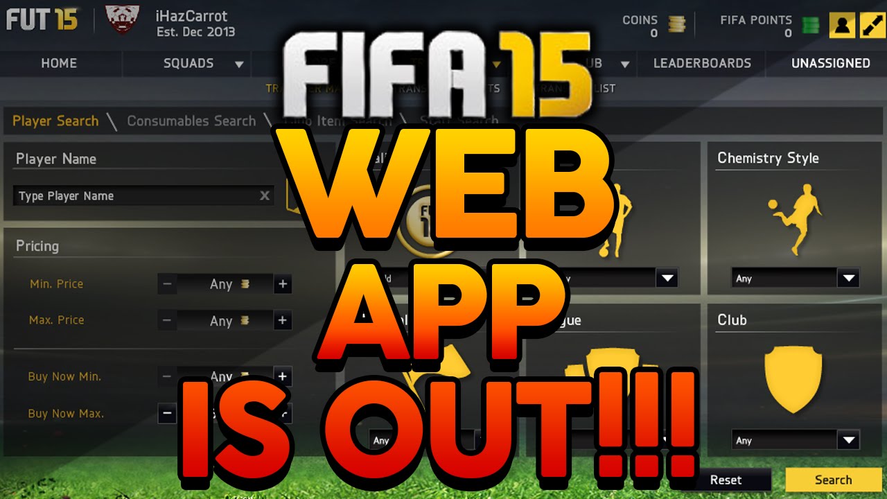FIFA 15 | WEB APP IS OUT!!!