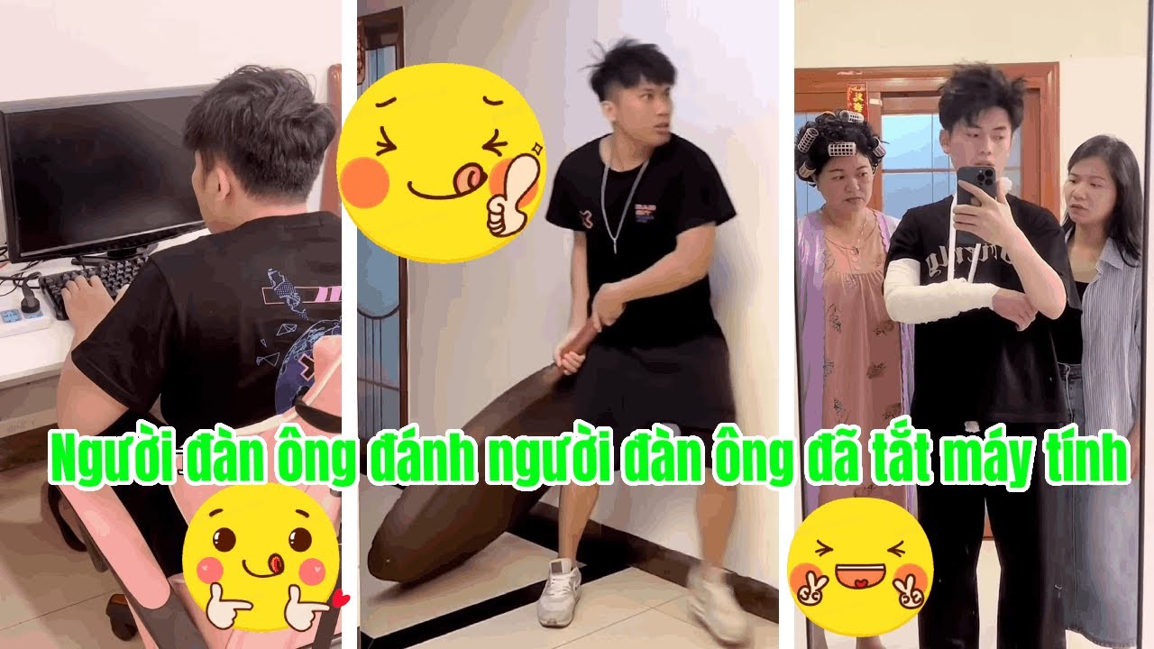 [TỔNG HỢP]Người đàn ông đánh người đàn ông đã tắt máy tính| cười bể bụng mới nhất tập 43