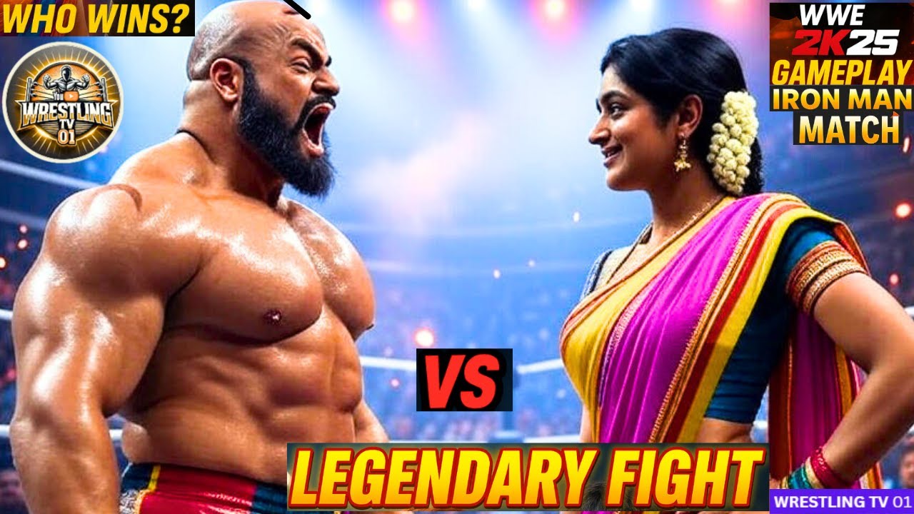 🔥WWE 2K25 – Bangladeshi Diva Tanzila 🇧🇩 vs. Zangief🎮Iron Man Match  Intergender Gameplay💥Sep 18,2025