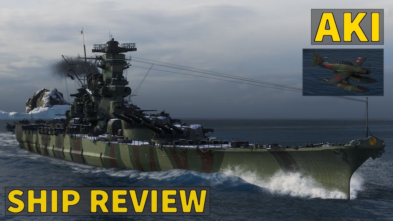Аки — японский стальной гибридный линкор Т10 | World of Warships