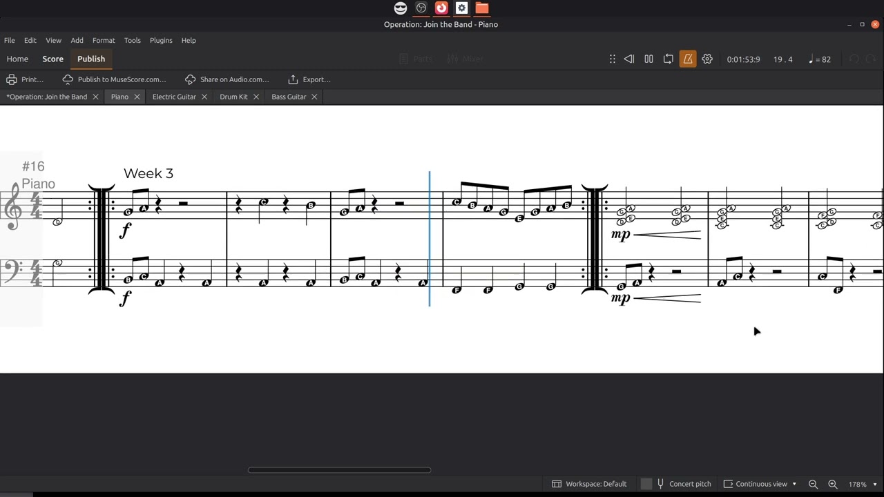 Operation: Join the Band Piano only