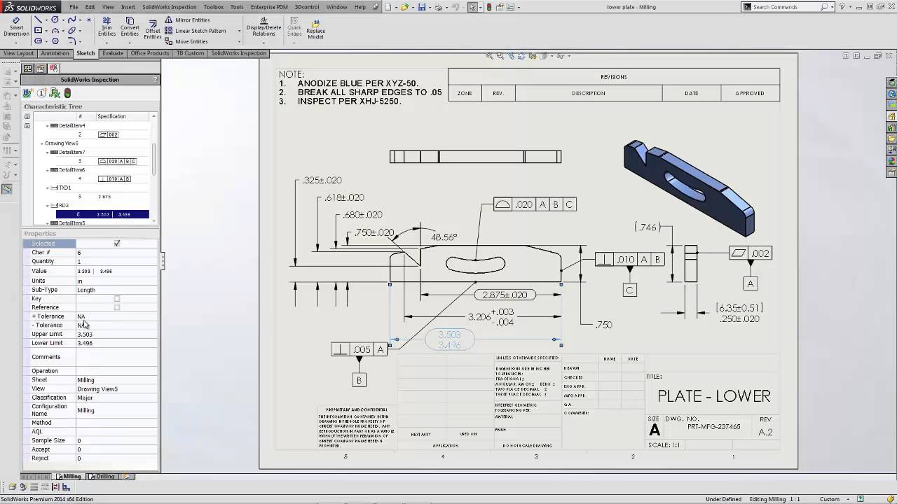 SOLIDWORKS Inspection Add-in