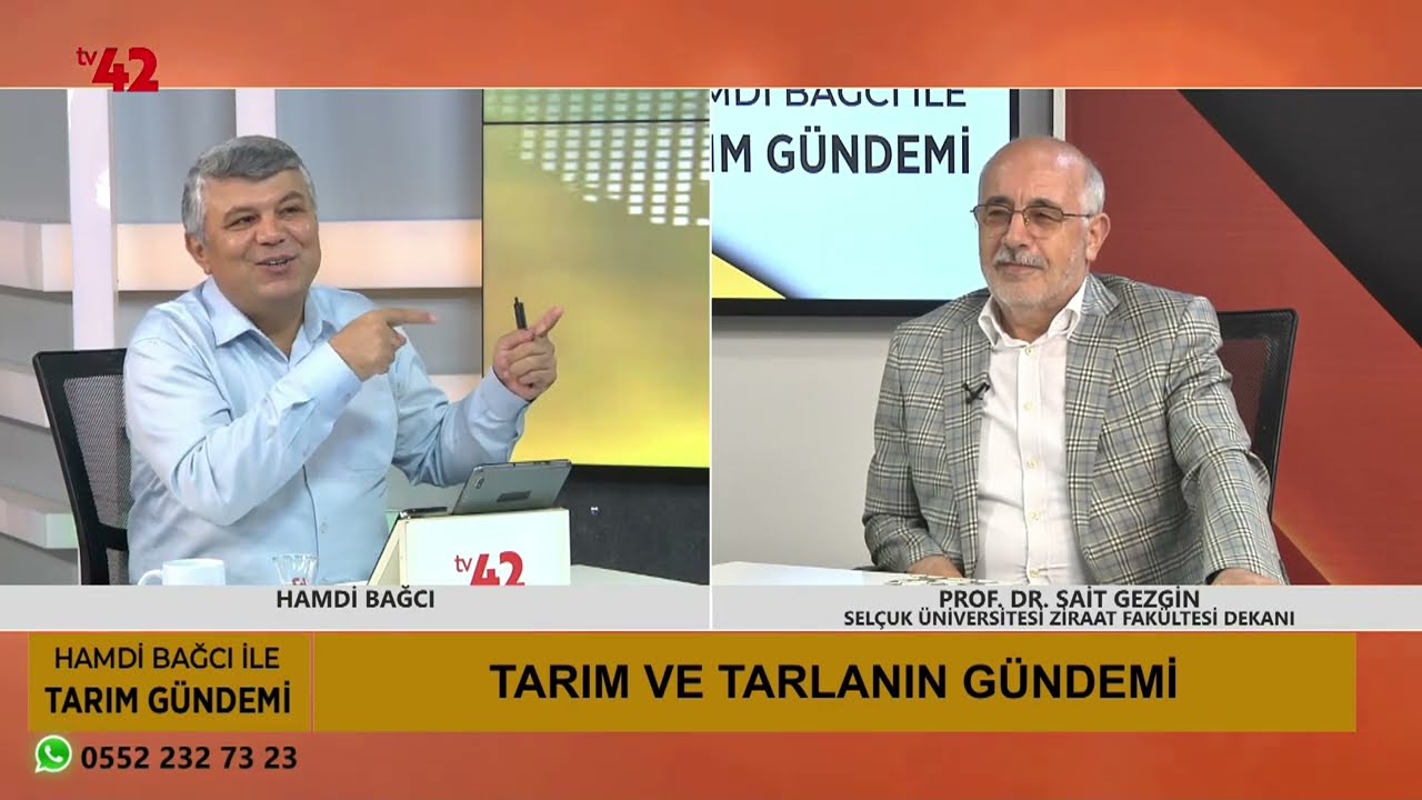 SÜ Ziraat Fakültesi Dekanı Prof. Dr. Sait Gezgin, Tarım Gündeminde önemli açıklamalar yaptı