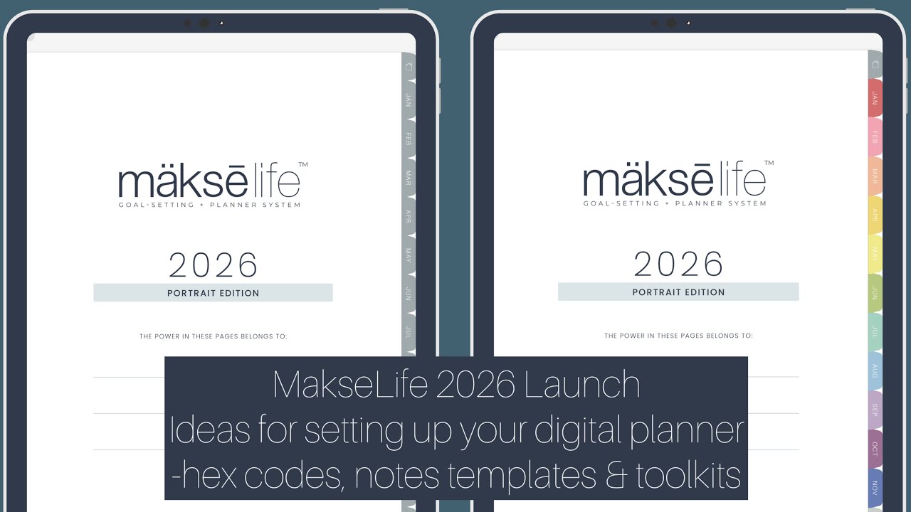 MakseLife 2026 Launch- Ideas for setting up your digital planner 