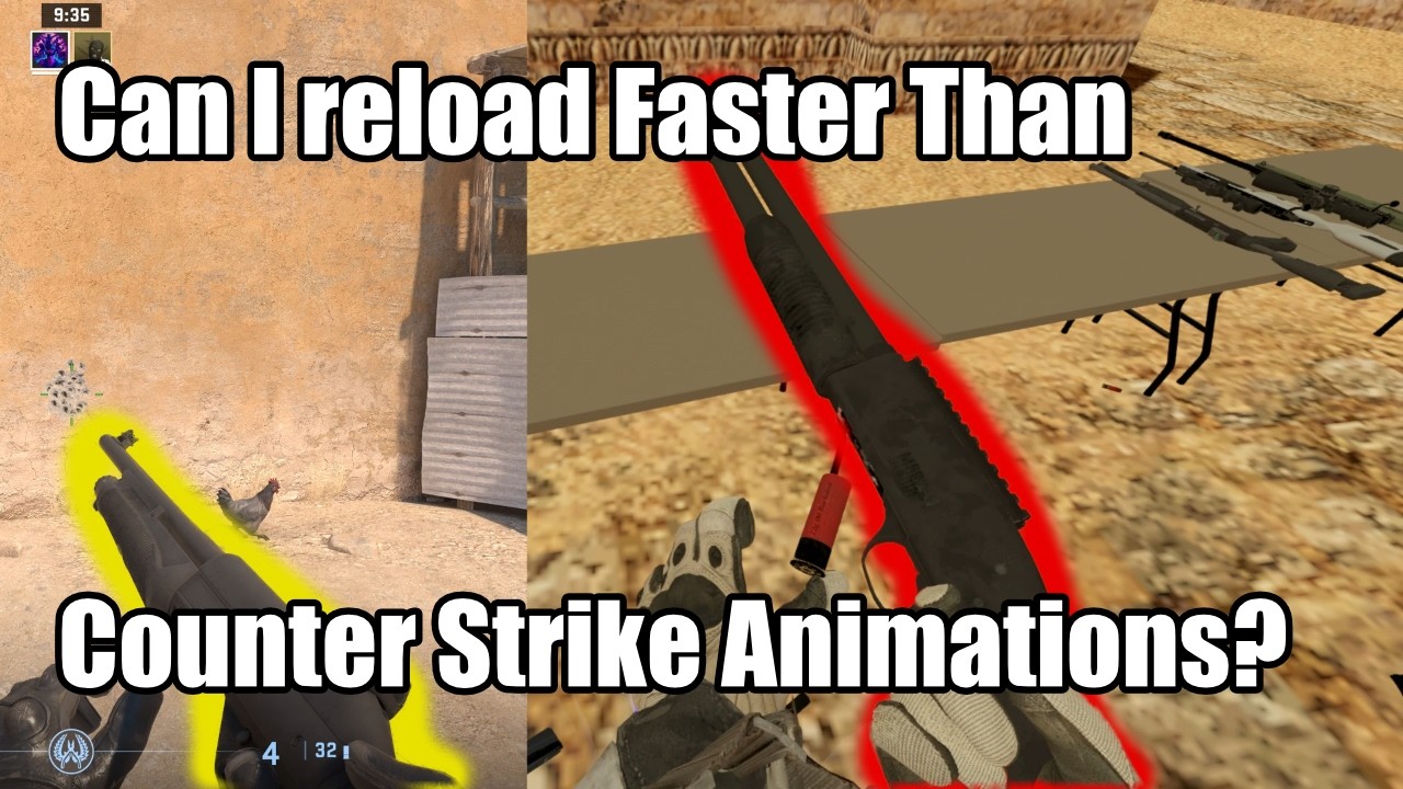 Можно ли перезарядить оружие быстрее, чем отображается анимация в игре? - Counter Strike 2!