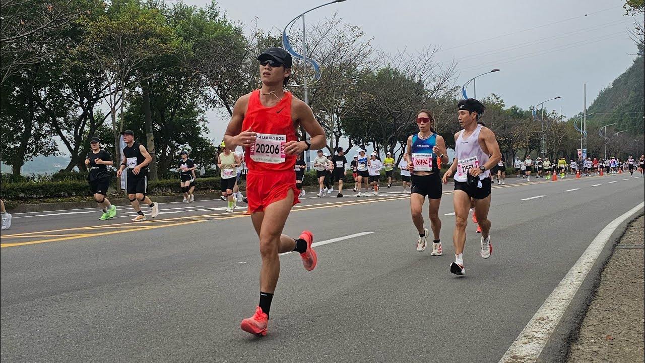 나주mbn 하프 마라톤 ...월 마일리지 300KM 바꾼 후 기록변화는??