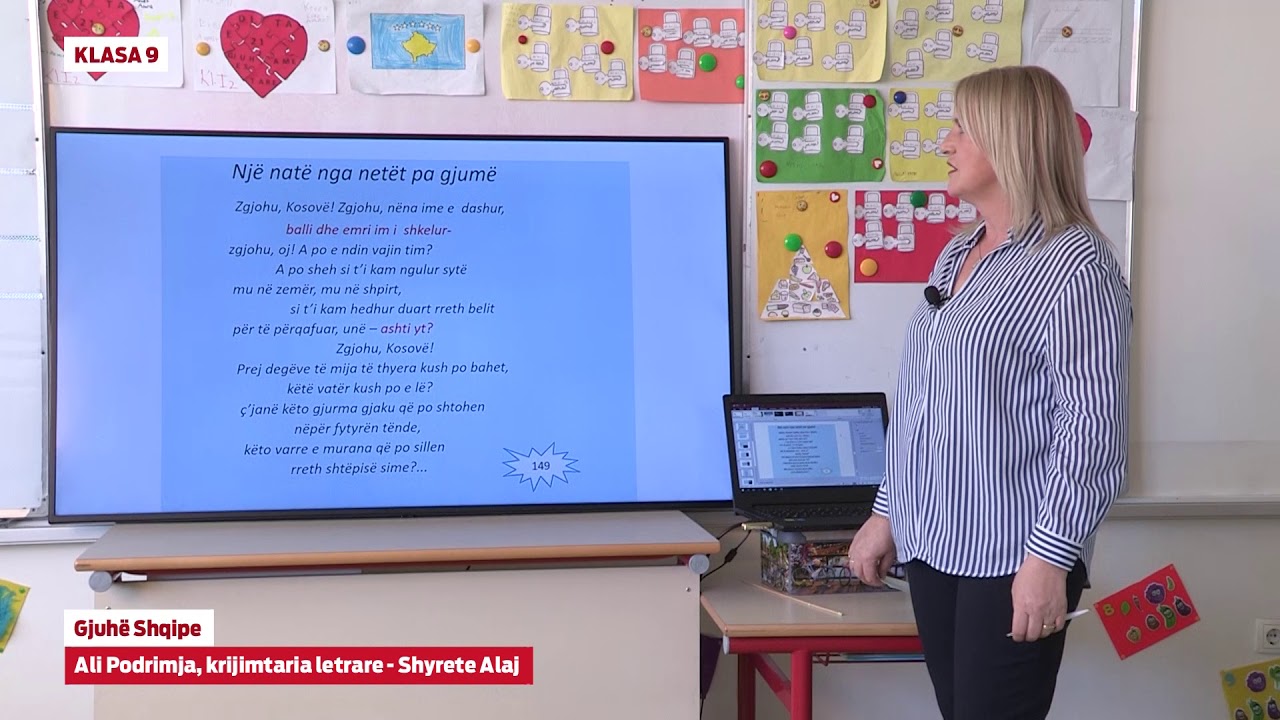 e Mesimi Klasa 9 - 9571 Gjuhë Shqipe - Ali Podrimja, krijimtaria letrare