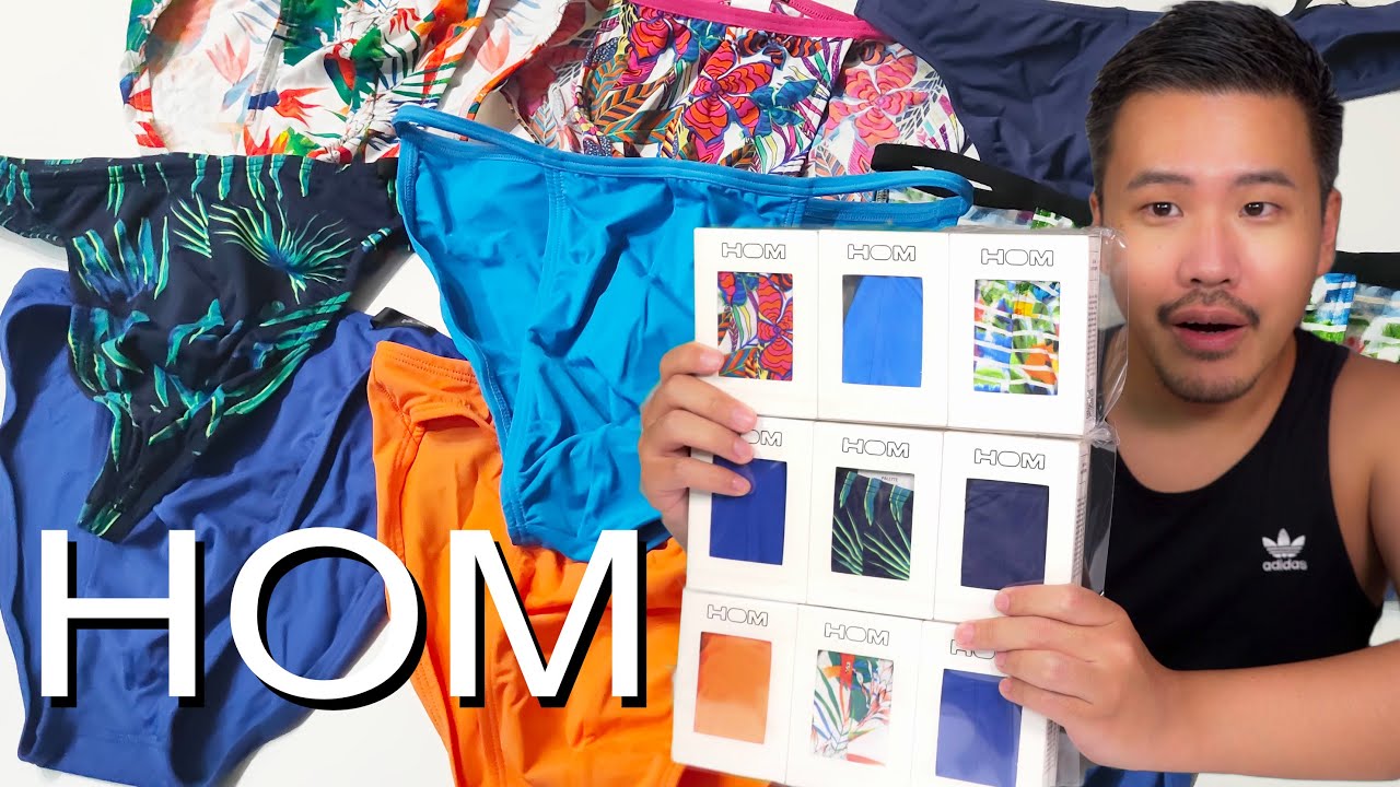 HOM Osaka Metroつり革広告掲載記念 3枚入り福袋 Briefs G-Strings Tanga