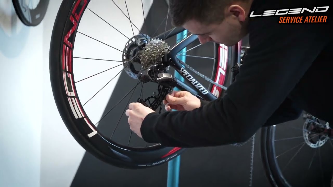 Montage chape Cycling Ceramic sur  dérailleur Ultegra Di2 RD-R8150 12 V