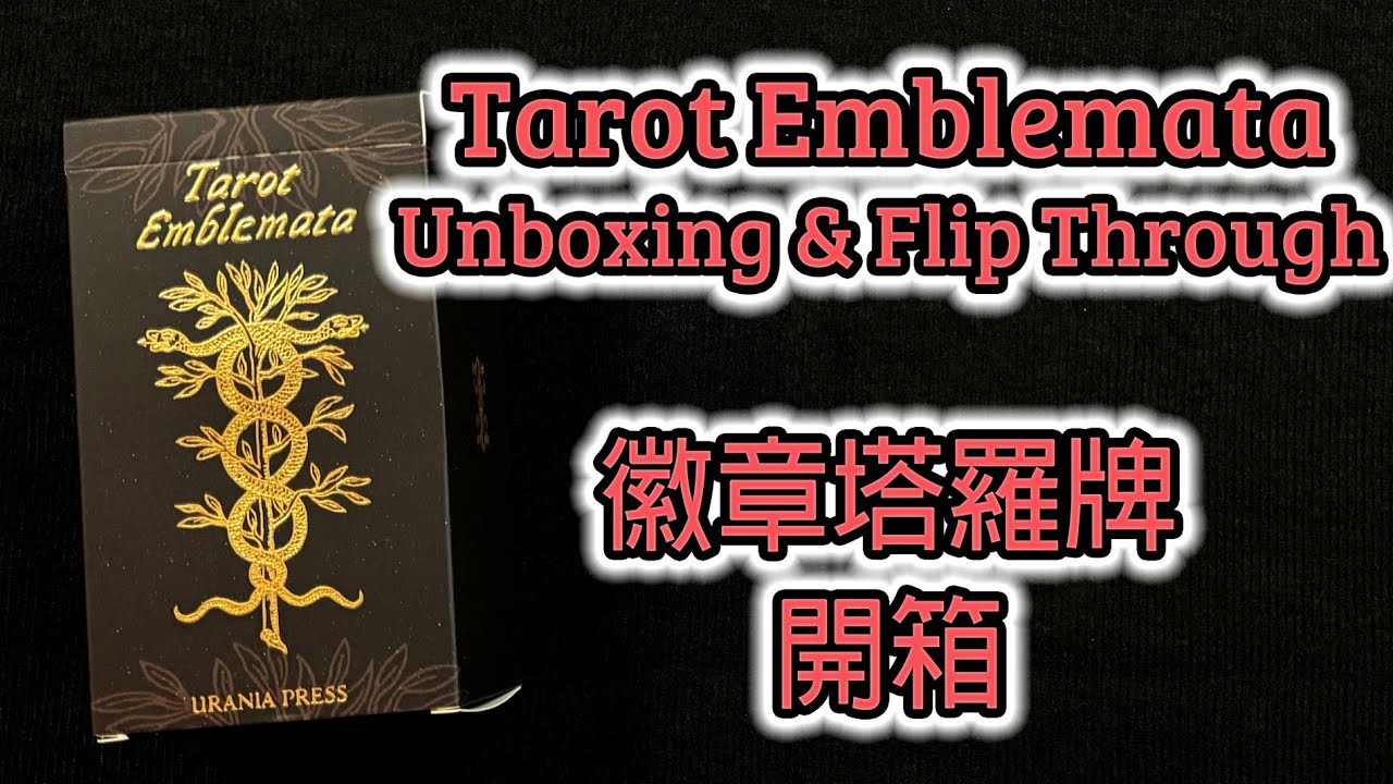 Tarot Emblemata Deck Unboxing & Flip Through 徽章塔羅牌 開箱