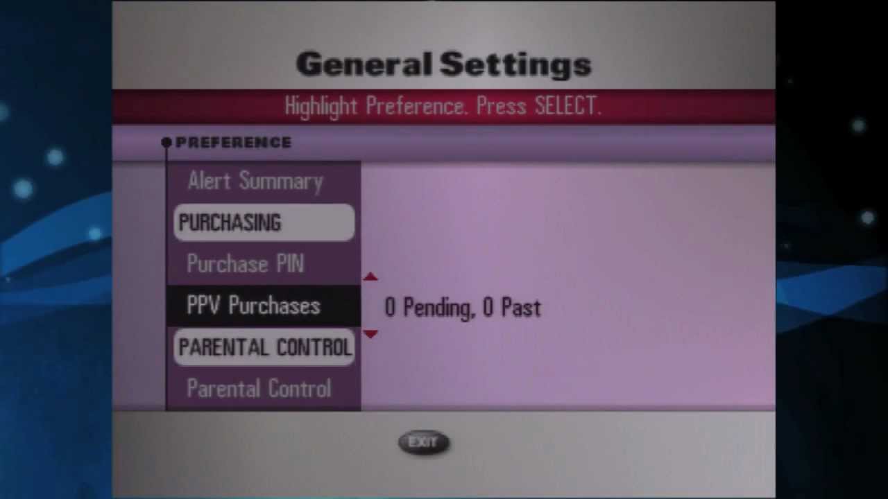 Setting PIN Codes for Cox Advanced TV without DVR