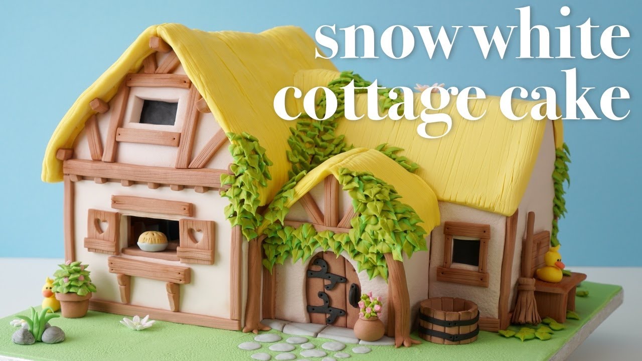 Snow White Cottage Cake | Cake With Open Kitchen | Creative Cake Decorating Ideas 백설공주 케이크