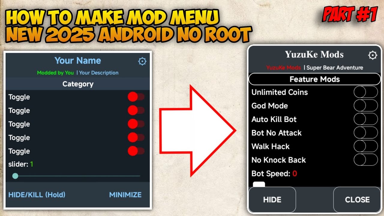 HOW TO MAKE MOD MENU NEW 2025 ANDROID DEVICE NO ROOT #part1 