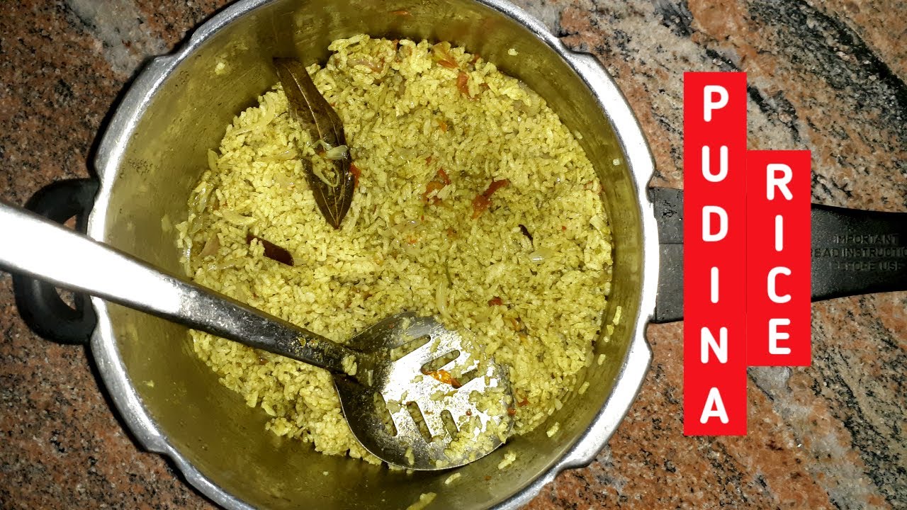 Cooker Pudina Sadam Recipe in Tamil - Amma Samayal Arai