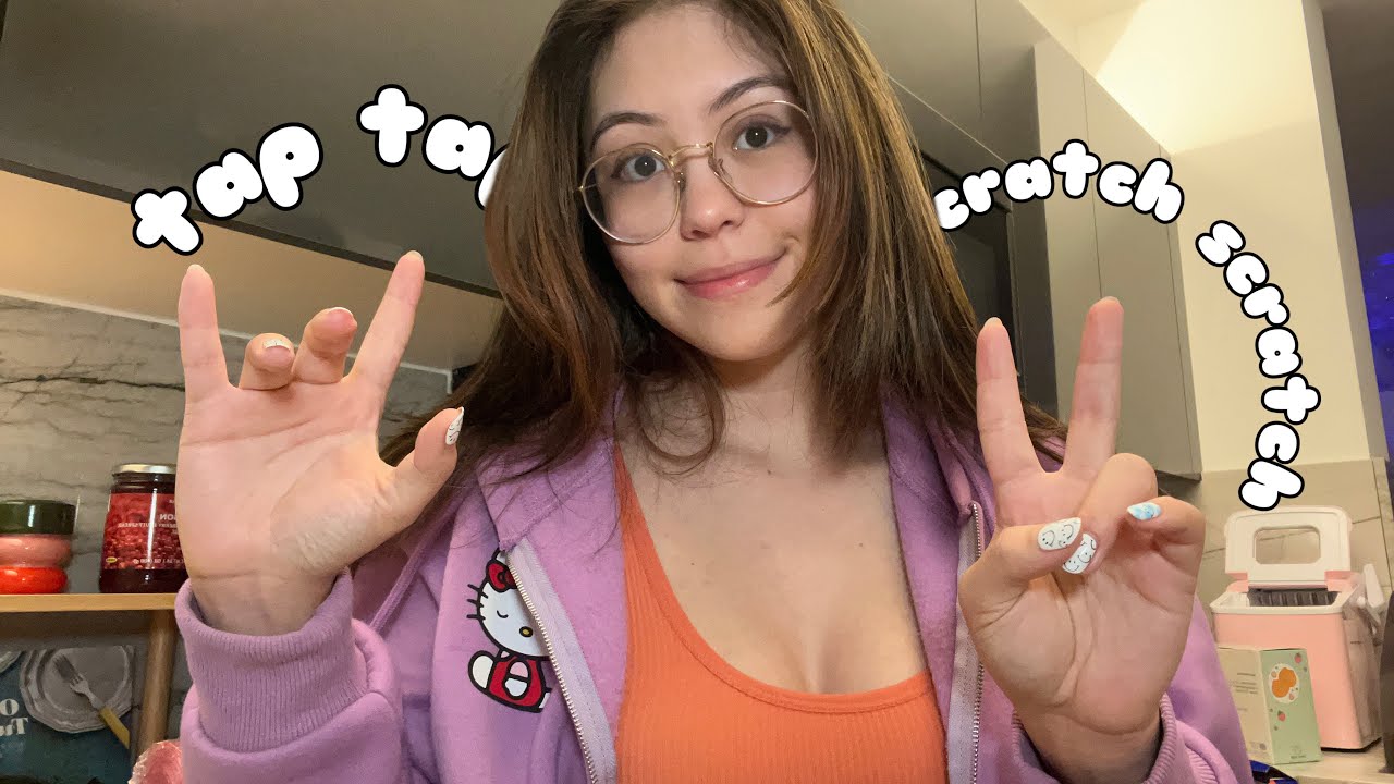 ASMR In Your Face Camera Tapping, Scratching, and Hand Sounds (lofi fast unpredictable triggers)