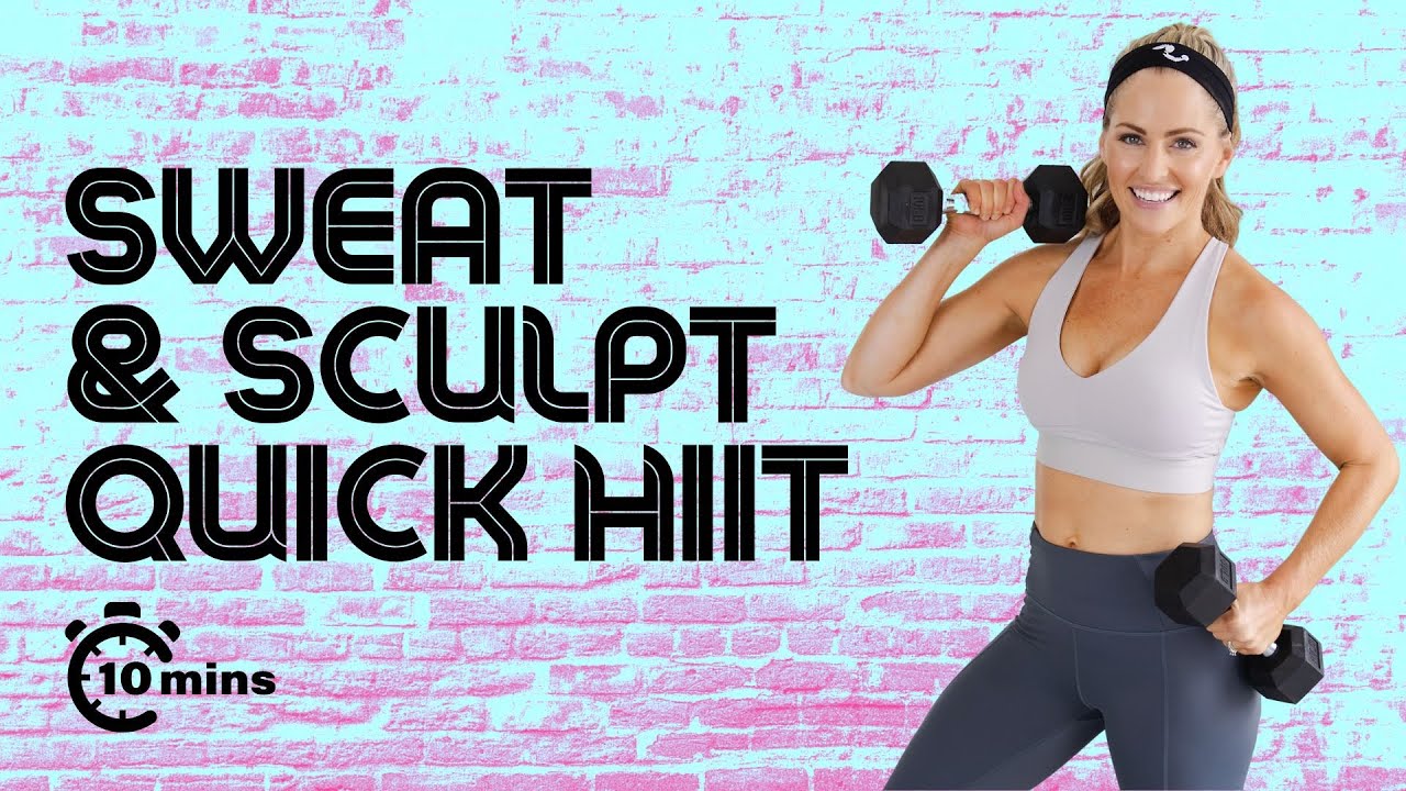 Dumbbell Sweat & Sculpt 10 Minute Quick HIIT