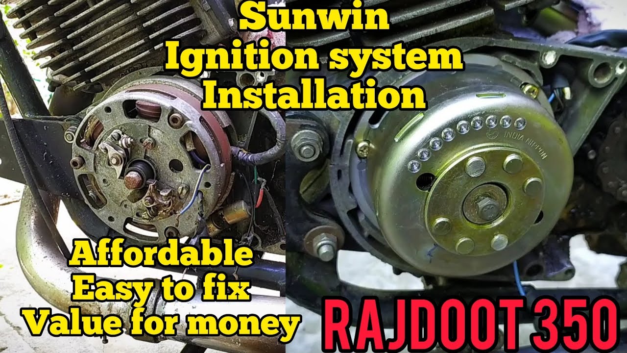 Yamaha Rd 350#Sunwin Ignition CDI#installation #Rajdoot CDI modify