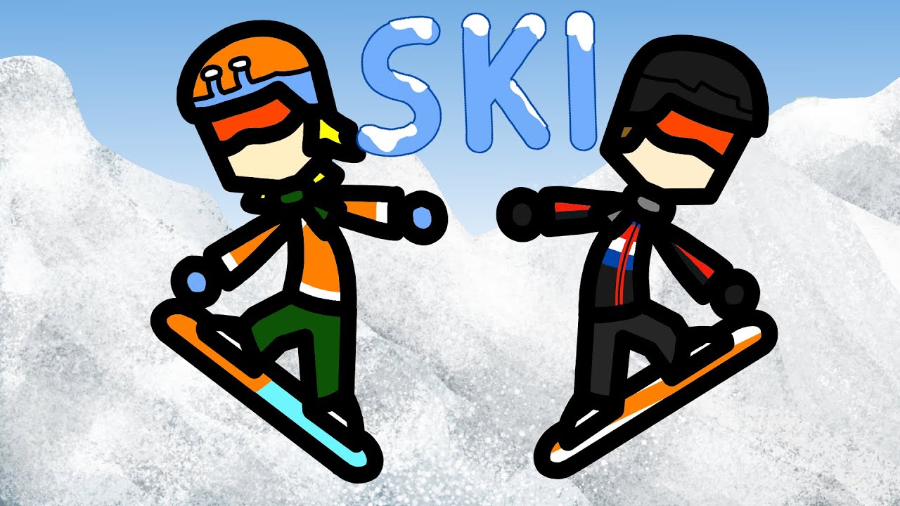 Paluten Animation: Paluten und Maudado fahren ski