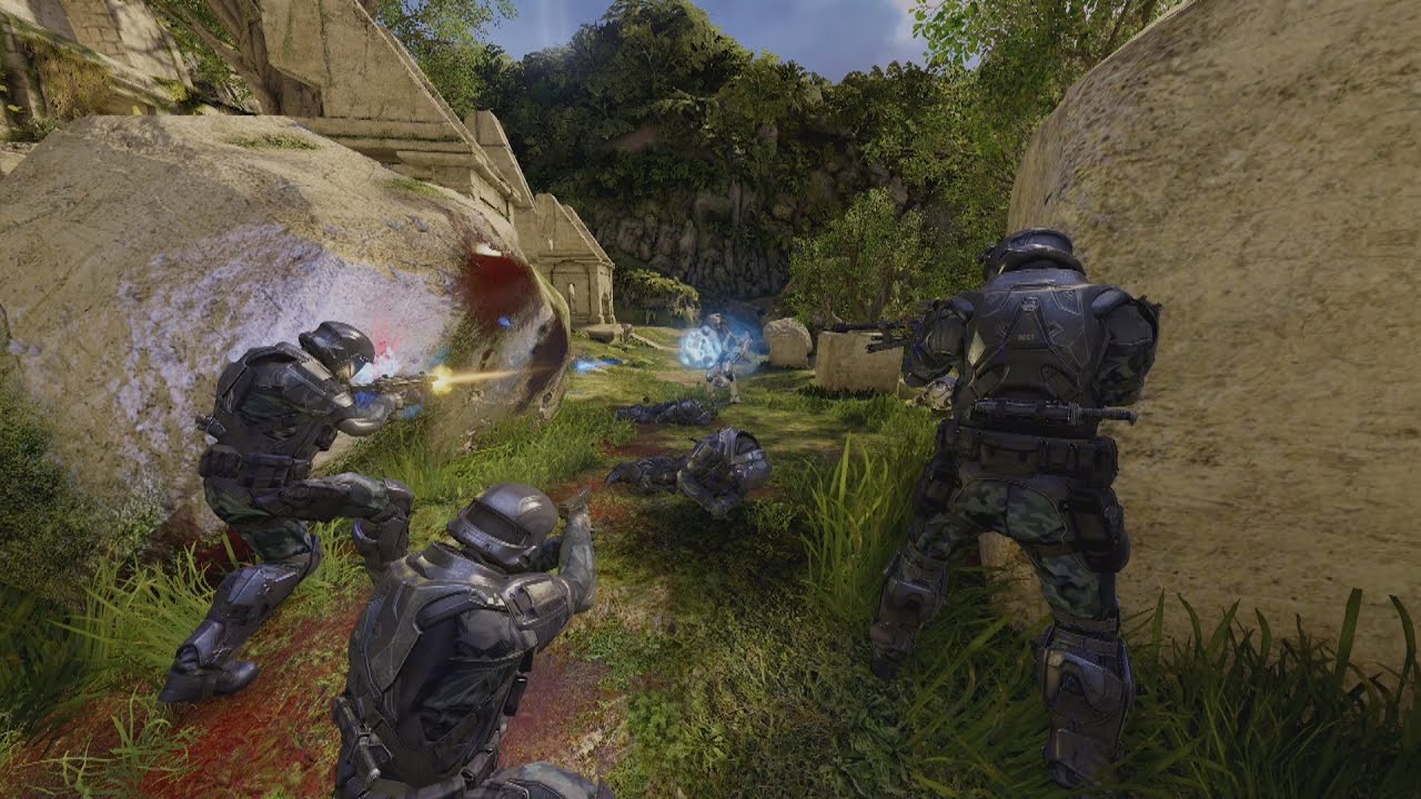 Halo 2 ODSTS Vs The Covenant Ai Battle