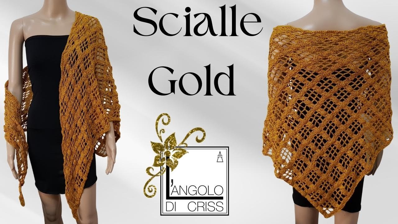 SCIALLE baktus all'uncinetto 